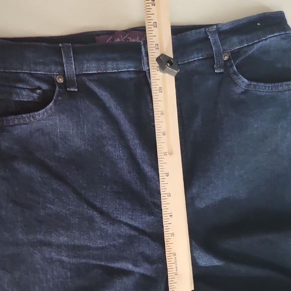 Gloria Vanderbilt Jeans Amanda 12 LONG Dark Wadh Blue High Rise - Picture 7 of 10